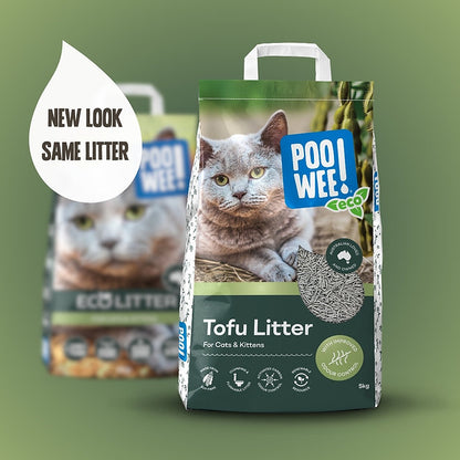 PooWee! Tofu Litter granules close-up