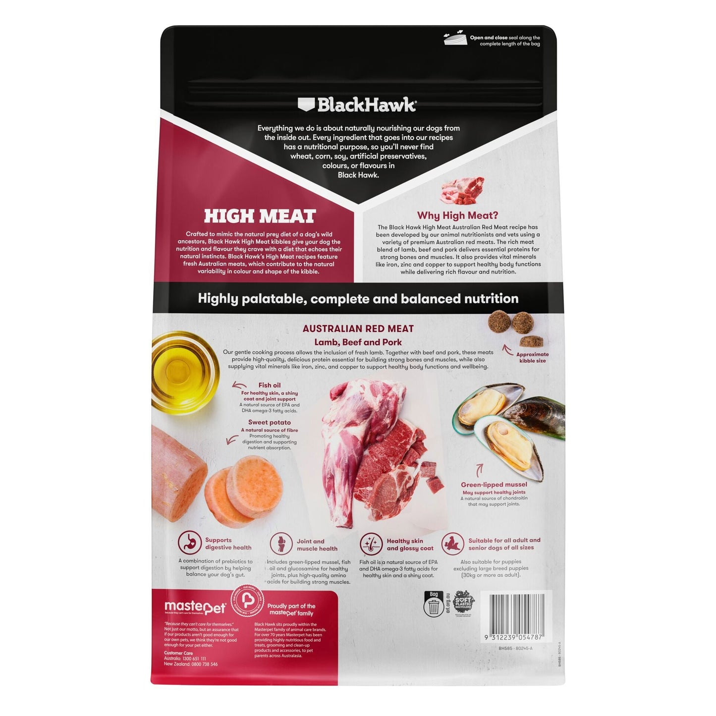 Adult Dog Food – High Meat – Australian Red Meat