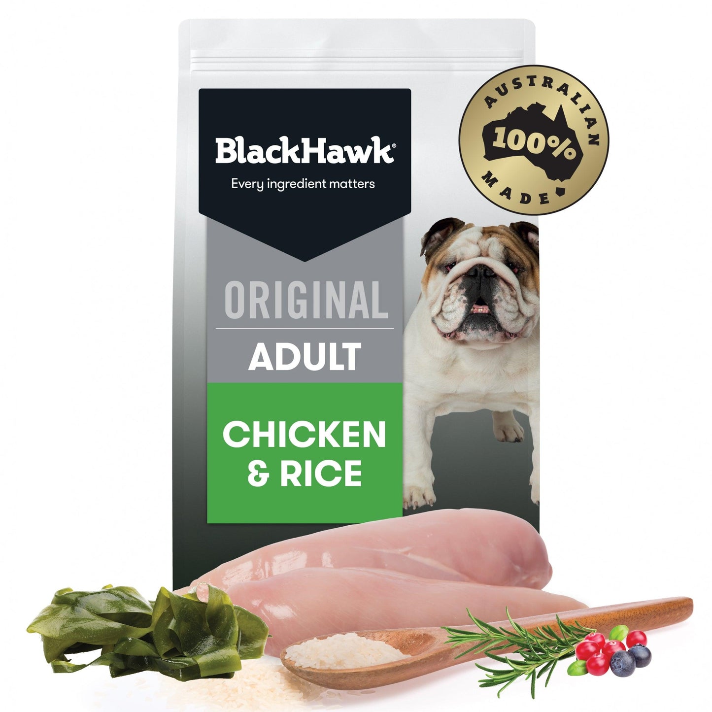 Black Hawk Adult Chicken & Rice - Adult Dog Food