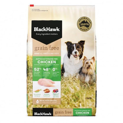 Black Hawk – Adult Dog – GRAIN FREE – Chicken