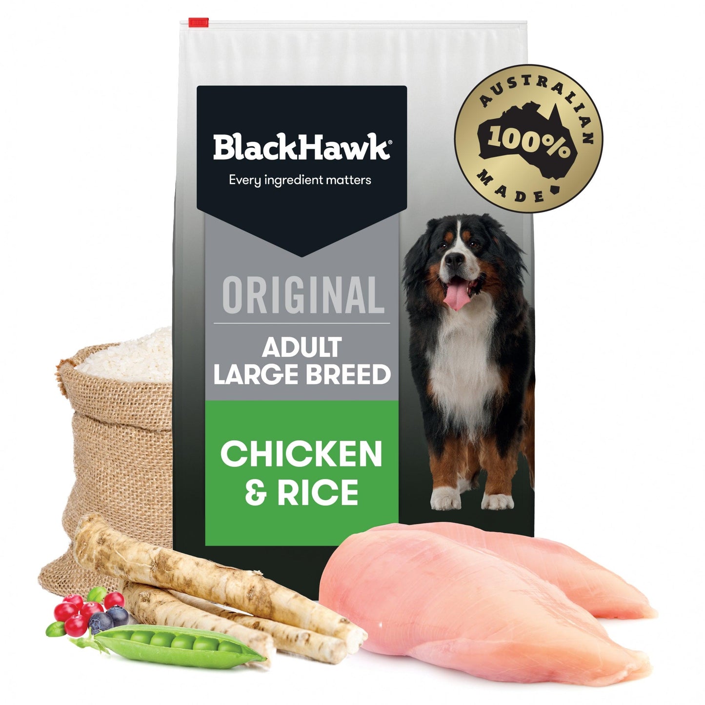 Black Hawk – Adult Dog – Large Breed – Chicken