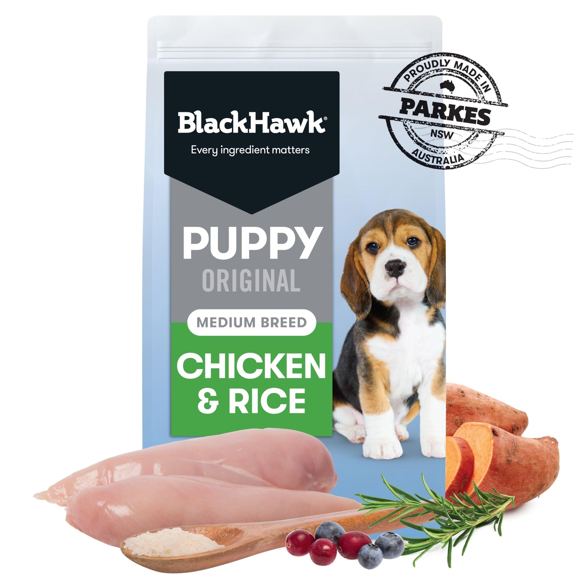 BlackHawk Puppy Medium Breed – Chicken & Rice