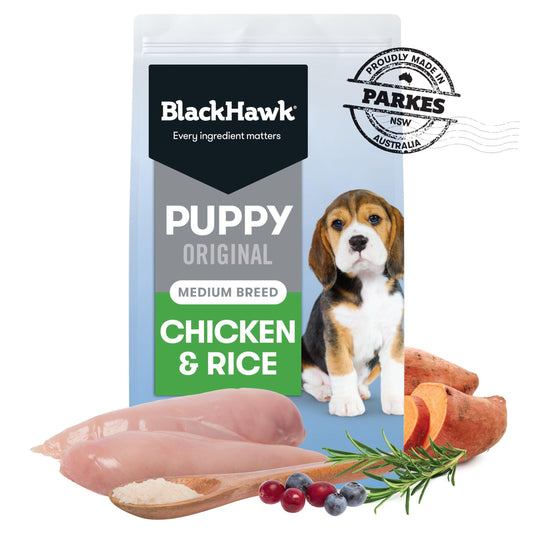 BlackHawk Puppy Medium Breed – Chicken & Rice