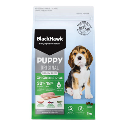 BlackHawk Puppy Medium Breed – Chicken & Rice
