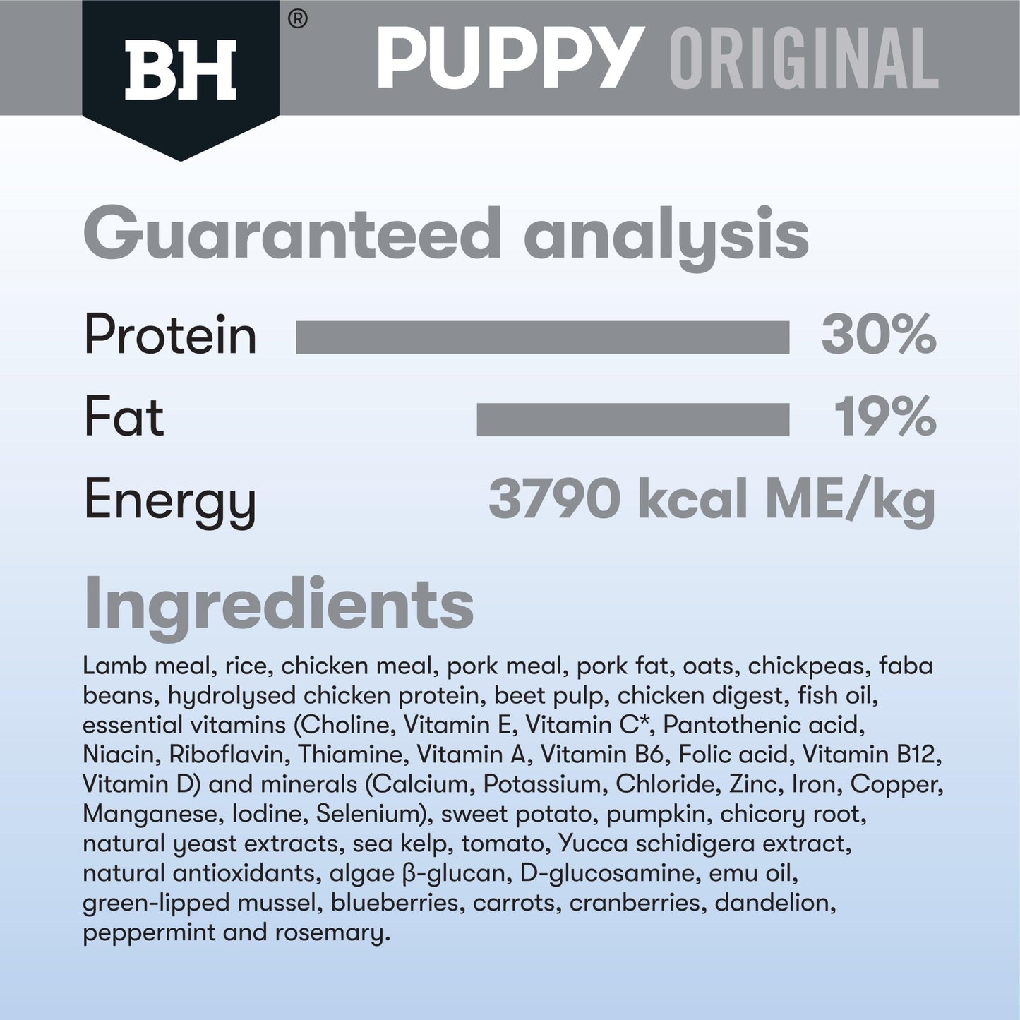 Black Hawk Puppy Lamb and Rice Medium Breed – 20kg - 10kg - 3kg