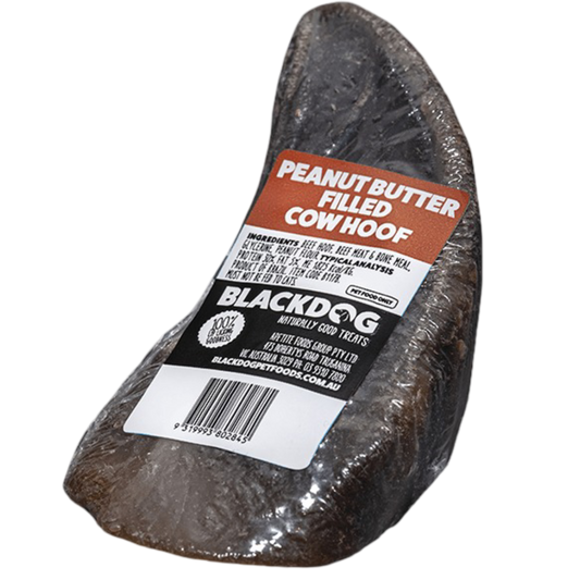 Blackdog Peanut Butter Filled Cow Hoof dog chew