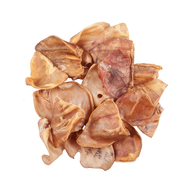 Front of pack of Blackdog Pigs Ears Natural Dog Chew