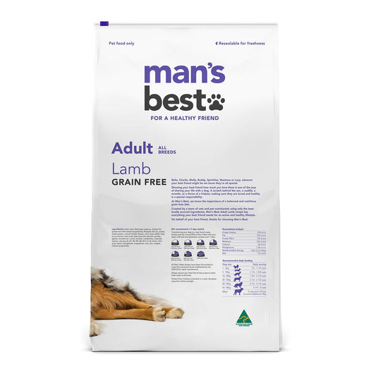 Man's Best – Adult Dog – GRAIN FREE – Lamb