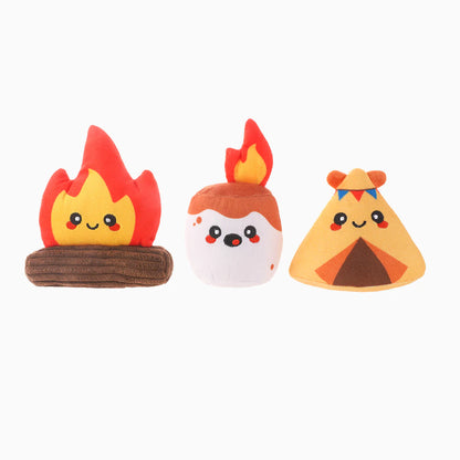 Hugsmart Camping Pups Camp Hound plush toy, three pack