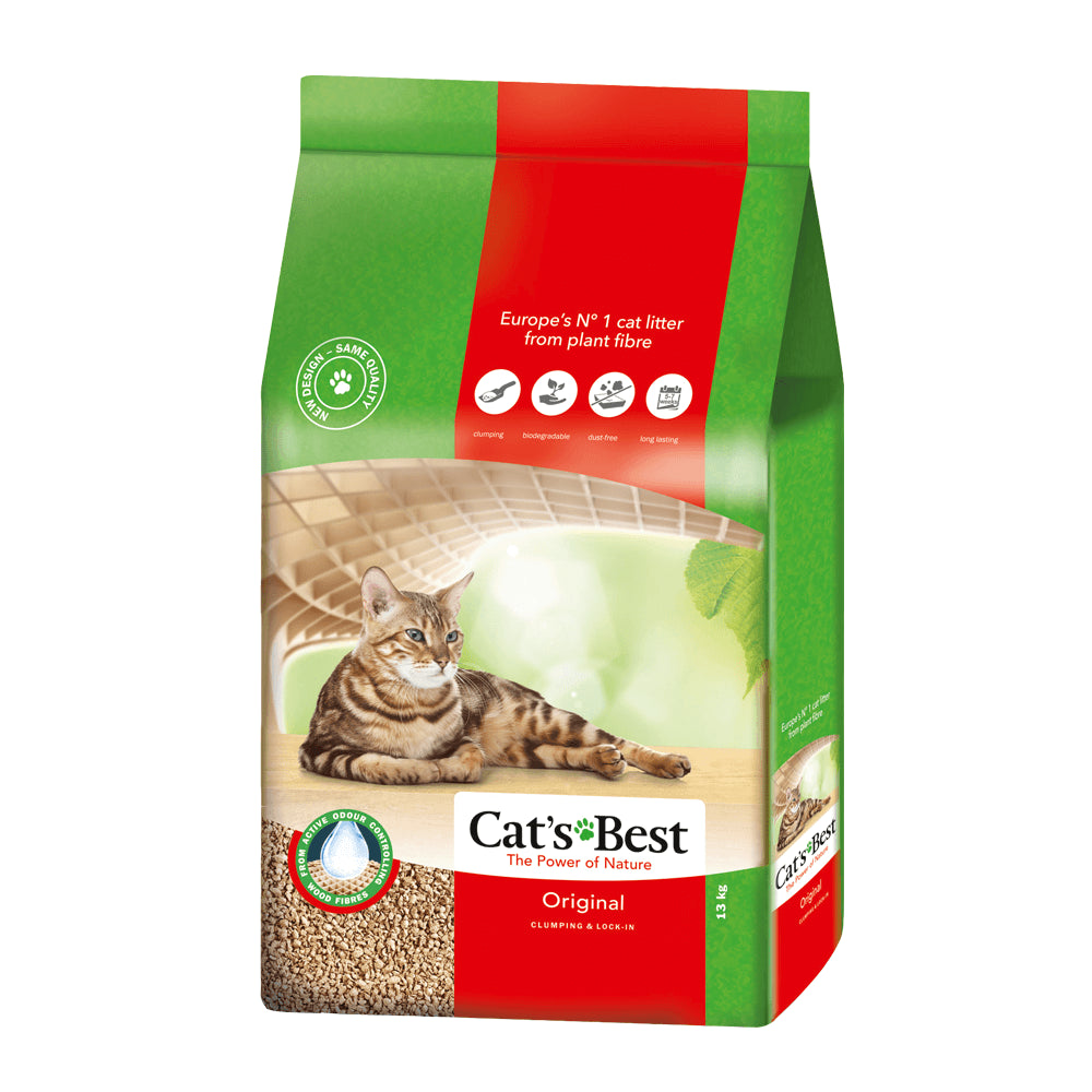 Cat’s Best Original cat litter bag, front view