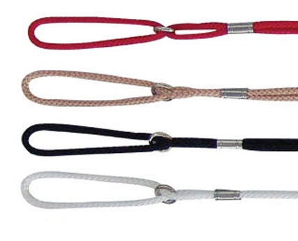 Beau Pets 4mm nylon cord lead with clip laid flat