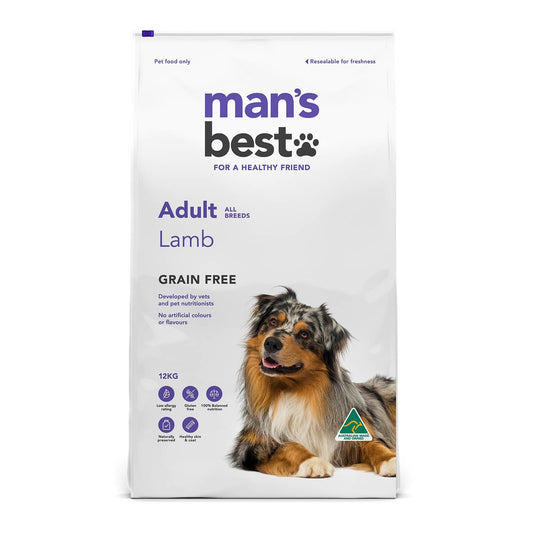 Man's Best – Adult Dog – GRAIN FREE – Lamb