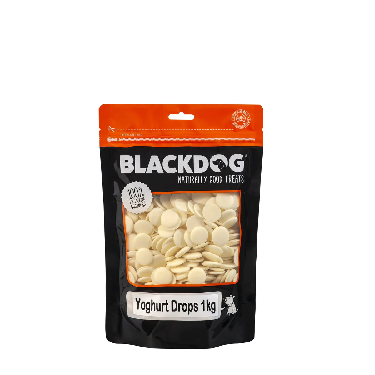 Blackdog Yoghurt Drops packet