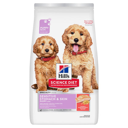 Hill's Science Diet Puppy Sensitive Stomach & Skin dry food bag front