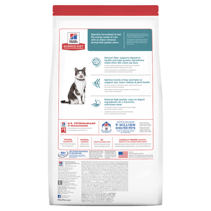 Hill's – Science Diet – Adult Cat (11+) – Indoor
