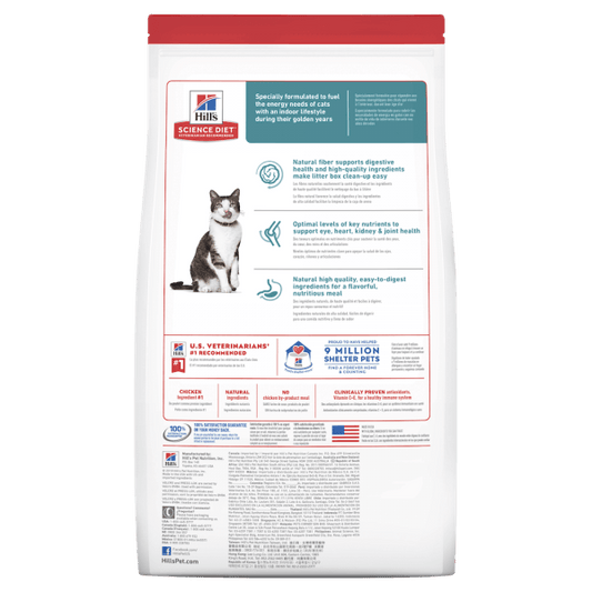 Hill's – Science Diet – Adult Cat (11+) – Indoor