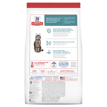 Hill's – Science Diet – Adult Cat (7+) – Indoor