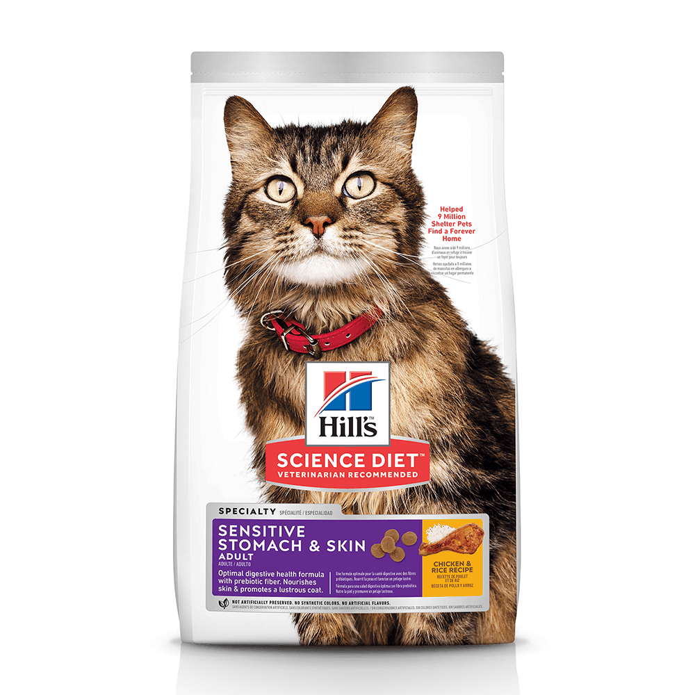 Hill's – Science Diet – Adult Cat – Sensitive Stomach & Skin