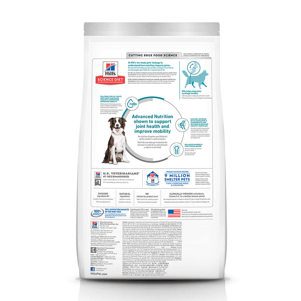Hill's – Science Diet – Adult Dog – Healthy Mobility – Large Breed