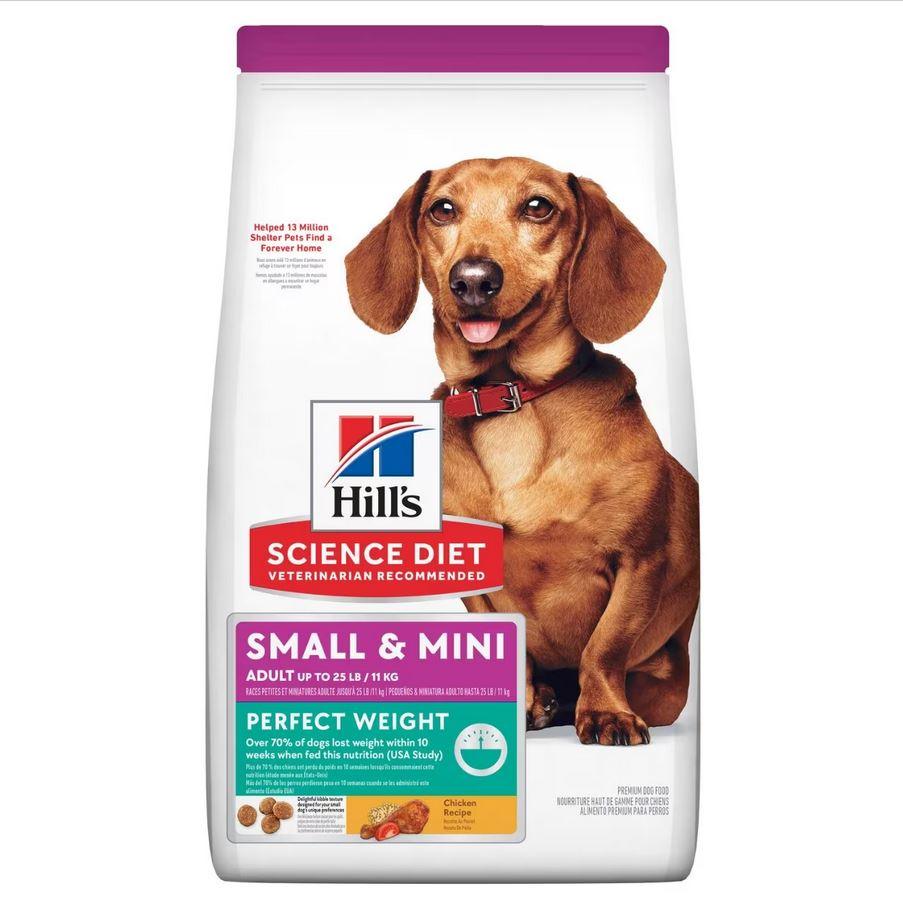 Hill's – Science Diet – Adult Dog – Perfect Weight – Small & Mini