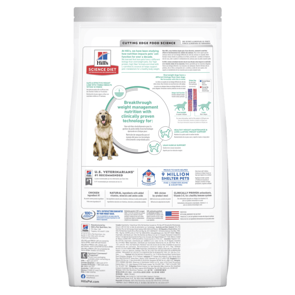 Hill's – Science Diet – Adult Dog – Perfect Weight