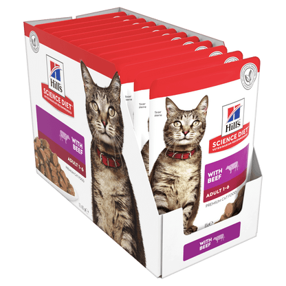 Hill's – Science Diet – Wet Food – Adult Cat - 12 x 85g Pouches