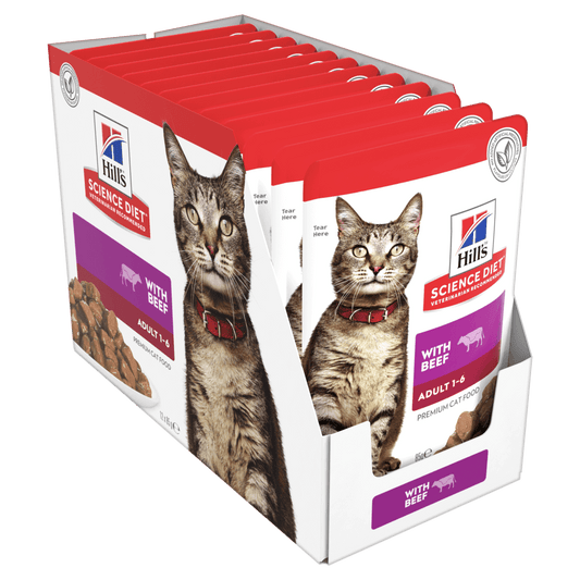 Hill's – Science Diet – Wet Food – Adult Cat - 12 x 85g Pouches