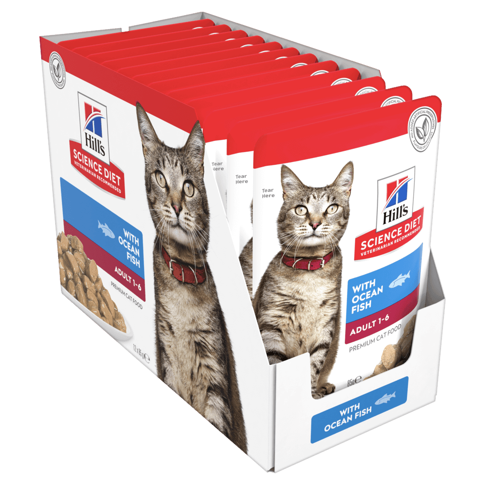 Hill's – Science Diet – Wet Food – Adult Cat - 12 x 85g Pouches
