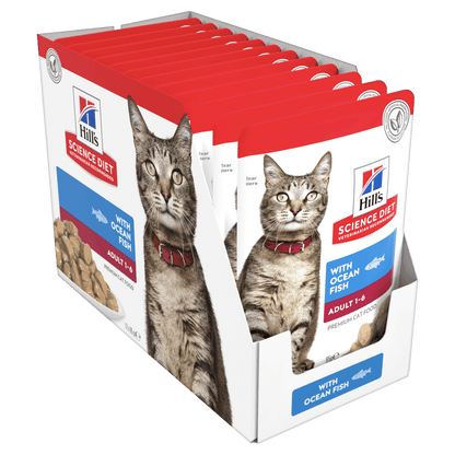Hill's – Science Diet – Wet Food – Adult Cat - 12 x 85g Pouches