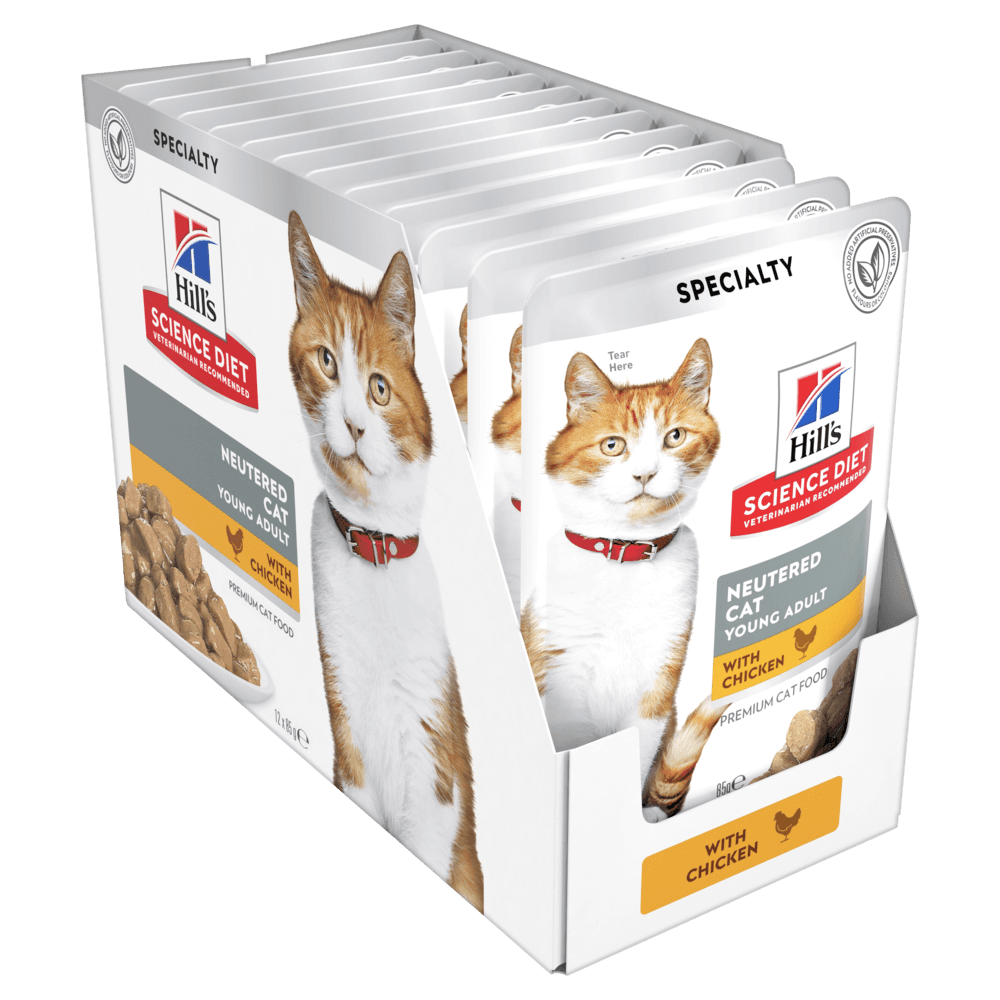 Hill's – Science Diet – Wet Food – Adult Cat - 12 x 85g Pouches