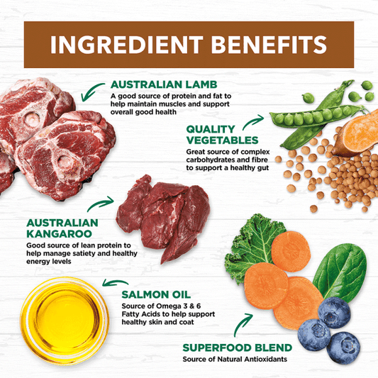 Adult Dog Food– Lamb & Kangaroo - GRAIN FREE