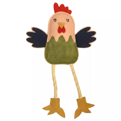 Georgie Paws Matilda the Chicken plush toy for dogs in red