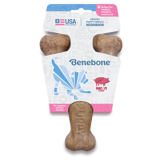 Bacon Puppy Wishbone Soothing Chews
