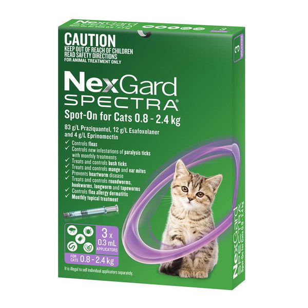 NexGard SPECTRA - Spot-On for Cats 0.8 - 2.4kg product image 1