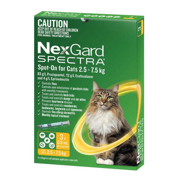 NexGard SPECTRA - Spot-On for Cats 2.5 - 7.5kg product image 1