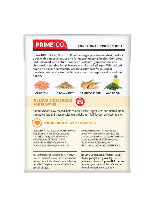 Prime100 – SPD Slow Cooked Chicken & Brown Rice