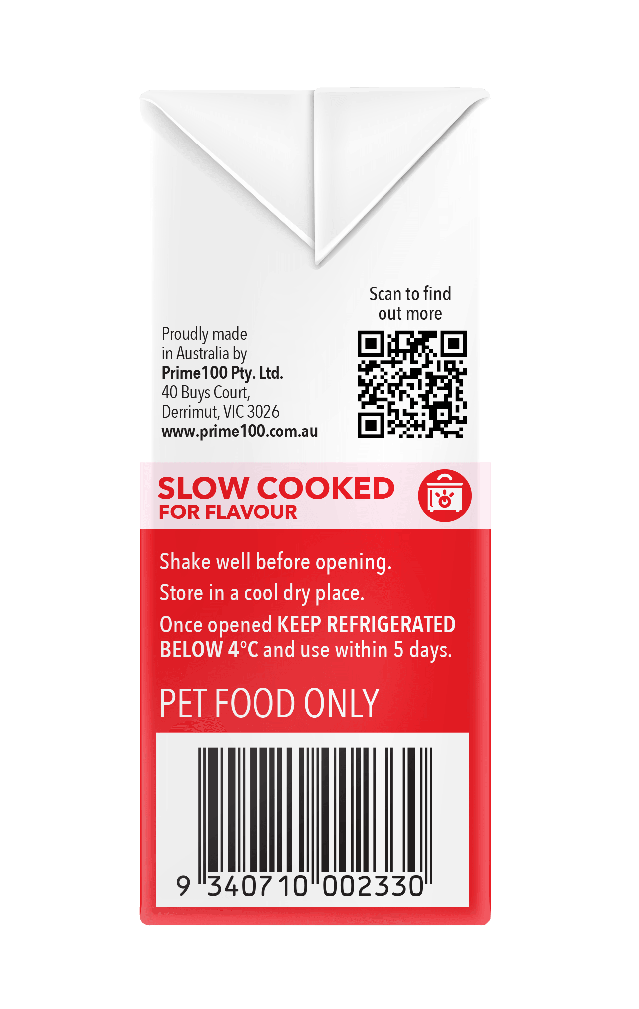 Prime100 – SPD Slow Cooked Duck & Sweet Potato