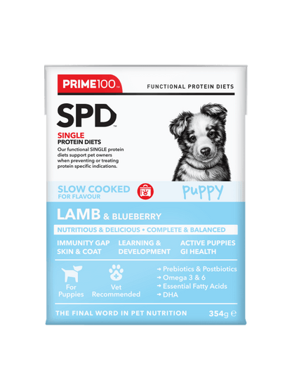 Prime100 – SPD Slow Cooked Lamb & Blueberry – Puppy