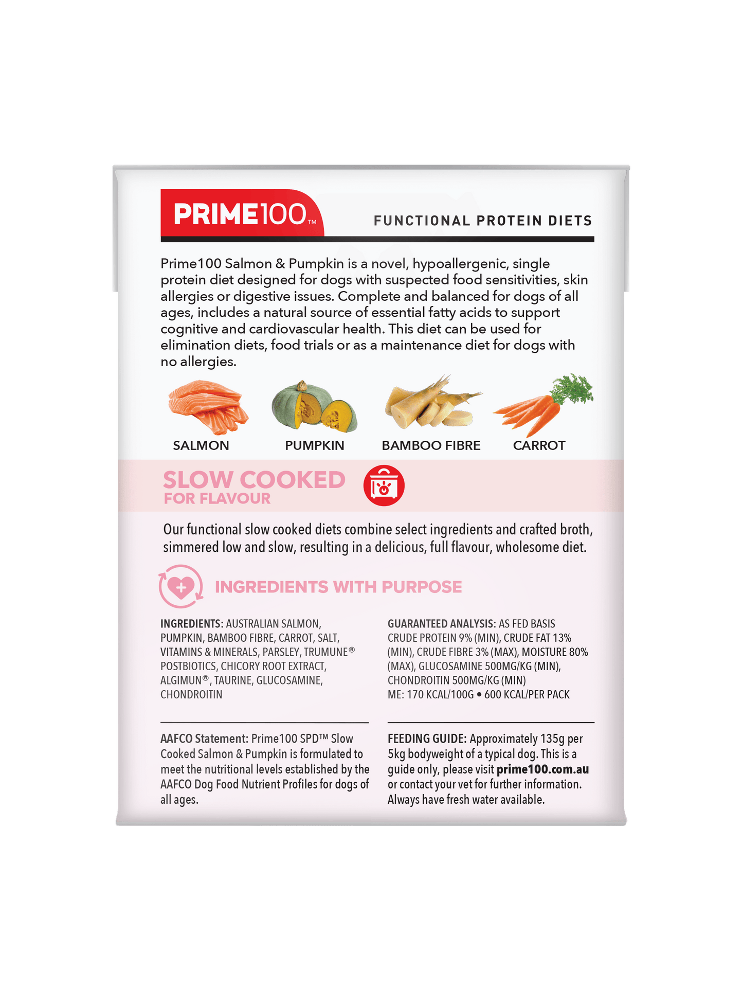 Prime100 – SPD Slow Cooked Salmon & Pumpkin