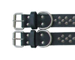 Beau Pets studded leather collar for Rottweiler and Great Dane, full view
