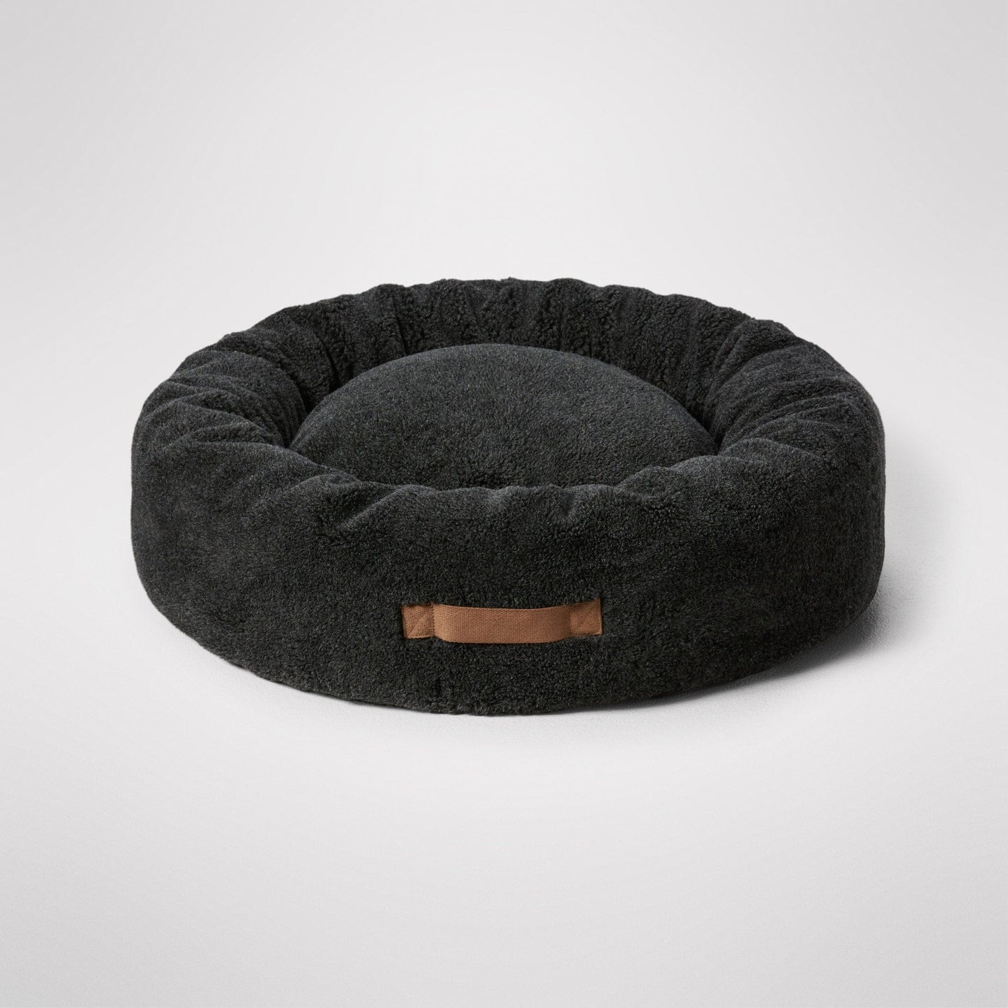 MiniJumbuk Sleep Calm Oasis Dog Bed – Storm Grey Calming Donut Bed