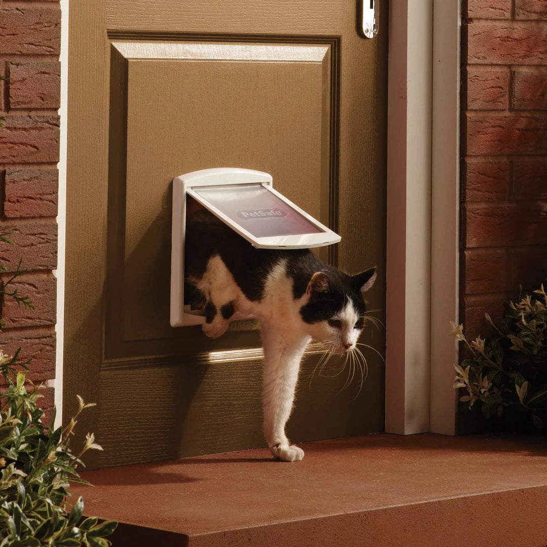 Close-up of the PetSafe Staywell 2-Way Pet Door locking mechanism