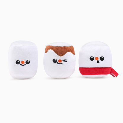 Hugsmart Happy Woofmas Hot Chocolate dog toy being played with