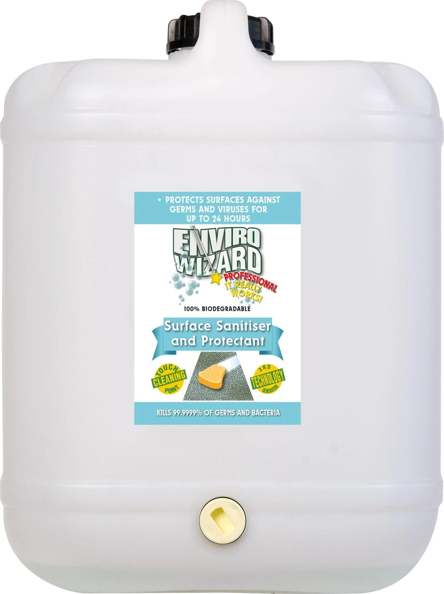 Enviro Wizard Surface Sanitiser and Protectant bulk container