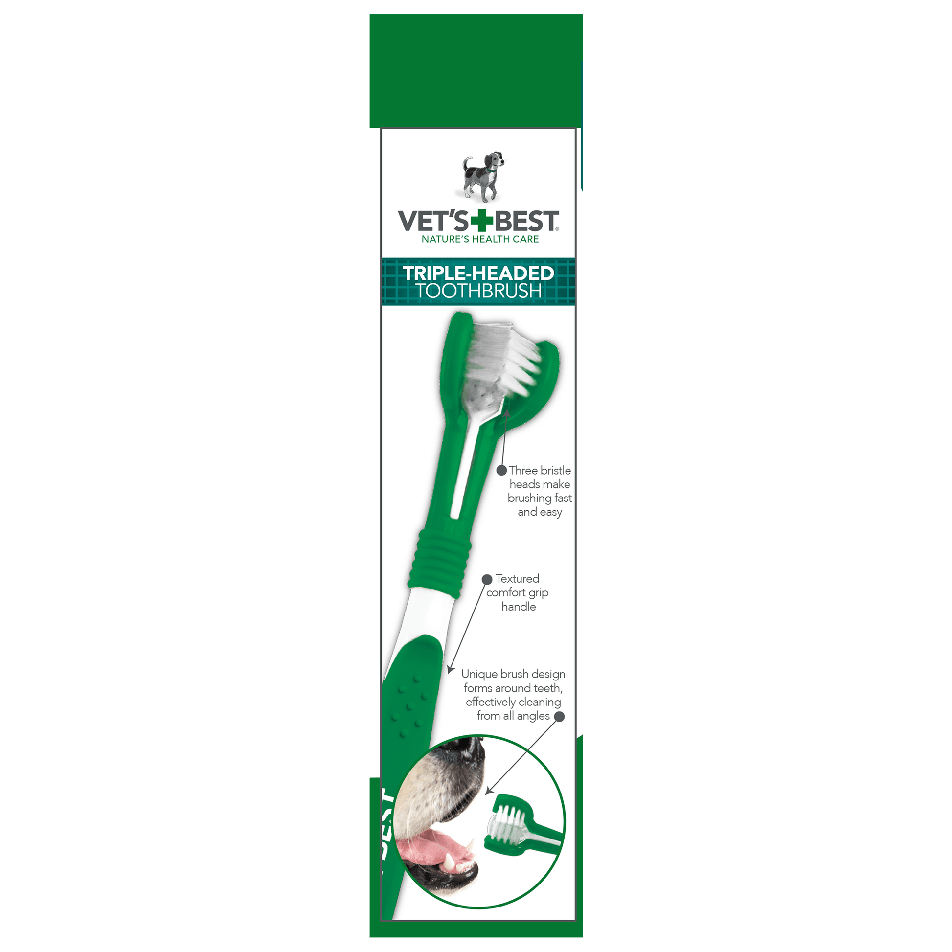 Dogs Advanced 3-Head Toothbrush