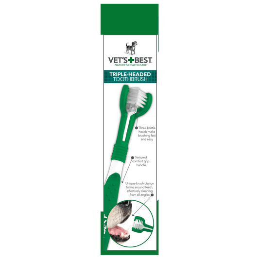 Dogs Advanced 3-Head Toothbrush